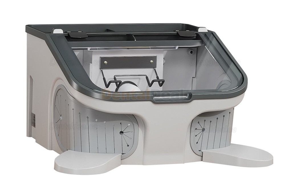 JT-69 Dental Lab Sandblaster Machine Sandblasting Dust-proof Box with LED Light